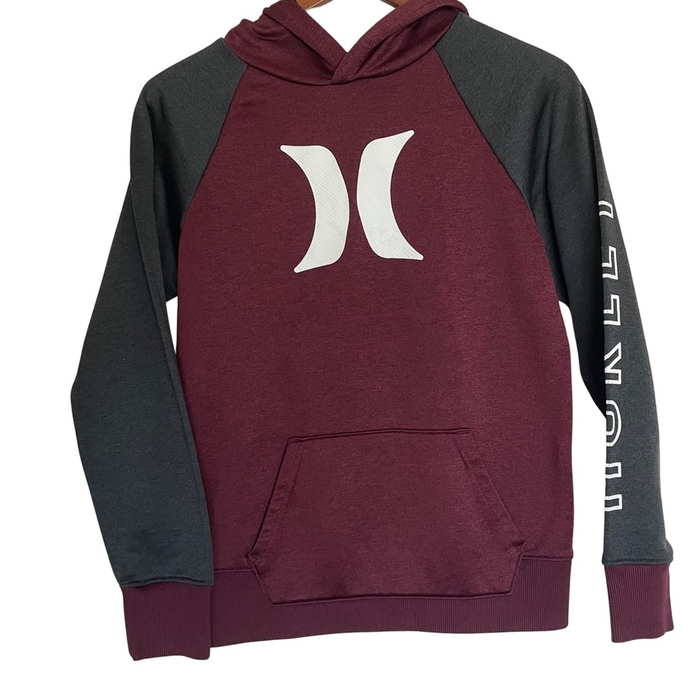Hurley Sweatshirt Maroon Black - Boys L